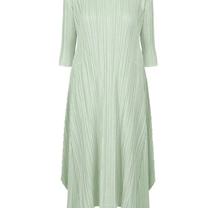 (새상품) 플리츠플리즈 멜로우 페일그린 원피스