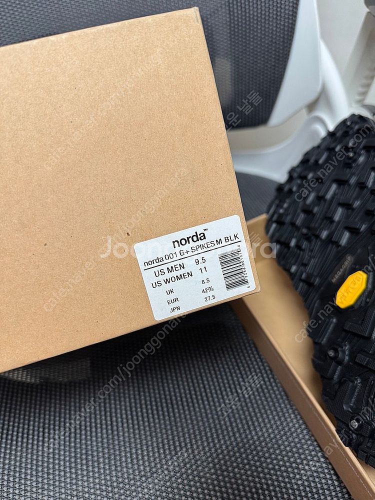 NORDA 노다 001 G+ 블렉그레이 새상품 275m...--7