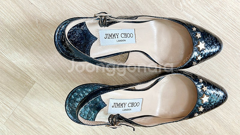 JIMMY CHOO 지미추 스터드 슬링백 샌들 하이힐--3