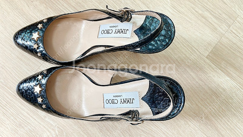 JIMMY CHOO 지미추 스터드 슬링백 샌들 하이힐--4