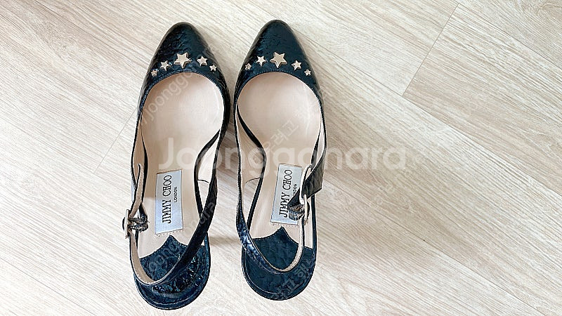 JIMMY CHOO 지미추 스터드 슬링백 샌들 하이힐--5