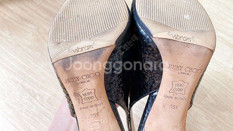 JIMMY CHOO 지미추 스터드 슬링백 샌들 하이힐--8