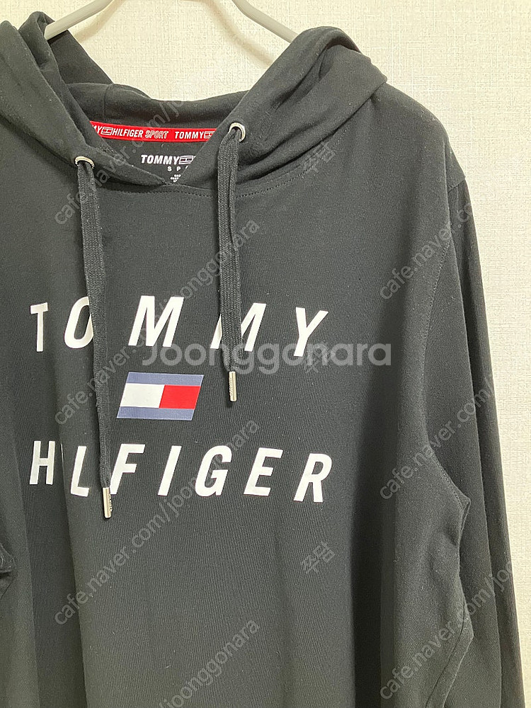 타미힐피거 오버핏 후드 긴팔티--1