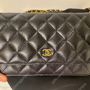 정품) 샤넬 클래식 woc 캐비어 금장 (상태 완전 최상