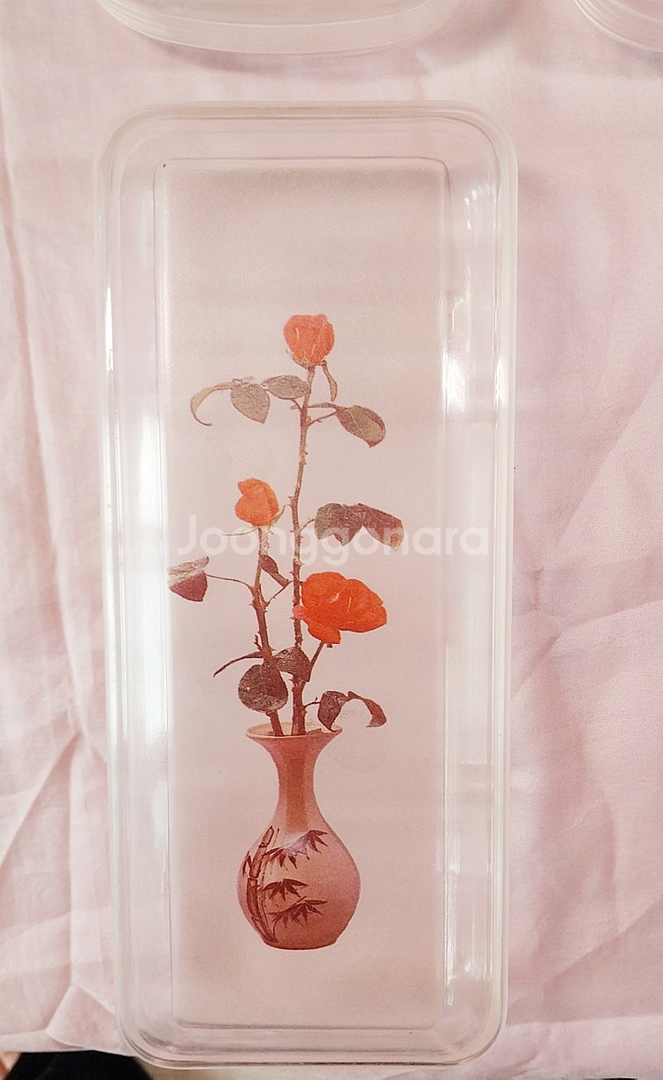 레트로 추억상환 오래된 투명 플라스틱 도시락통, 수저집...--3