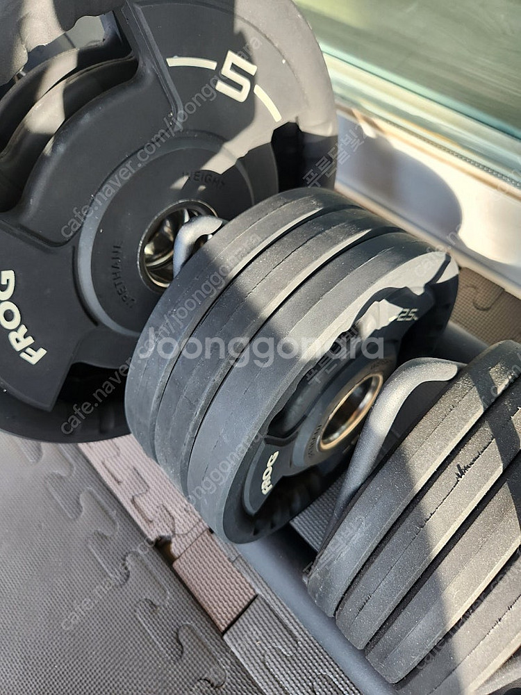 플러그피트니스 우레탄 중량원판 제트블랙 10kg 2개 ...--2