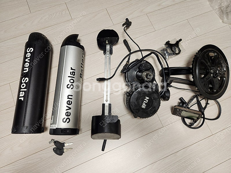 500w 미드모터+배터리+계기판 및 스로틀 등 전기자전...--0