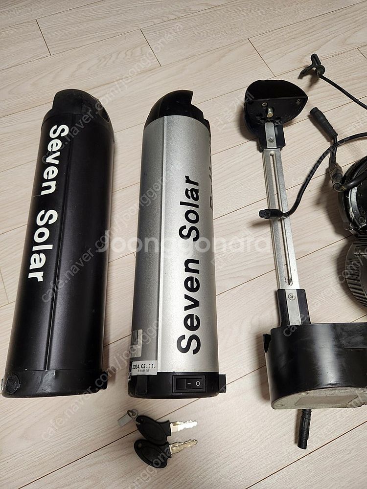500w 미드모터+배터리+계기판 및 스로틀 등 전기자전...--1