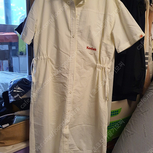 코닥 시어서커 원피스 - M / IVORY