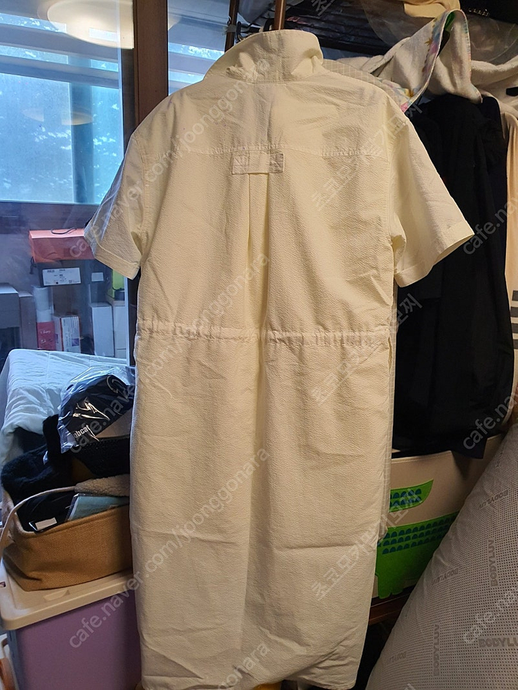 코닥 시어서커 원피스 - M / IVORY--1