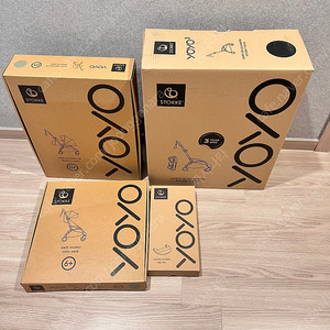 (새상품/미개봉) 스토케 yoyo3 프리미엄 휴대용 유모차+뉴본팩(올리브)