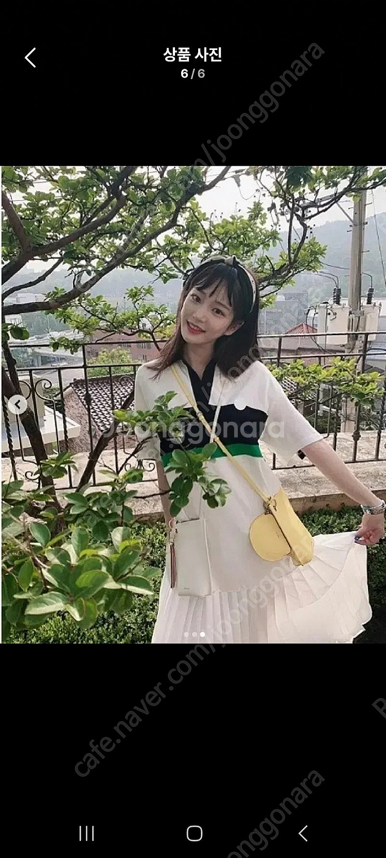 나이스클랍 플리츠 배색드레스55--0
