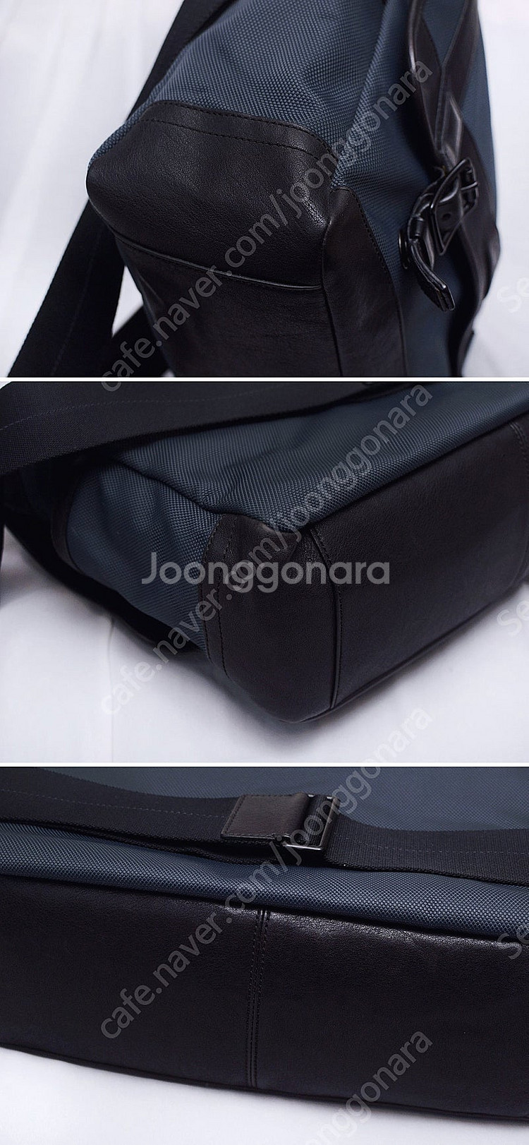 코치 (COACH) 방탄 나일론 캔버스 레더 플랩 메신...--6