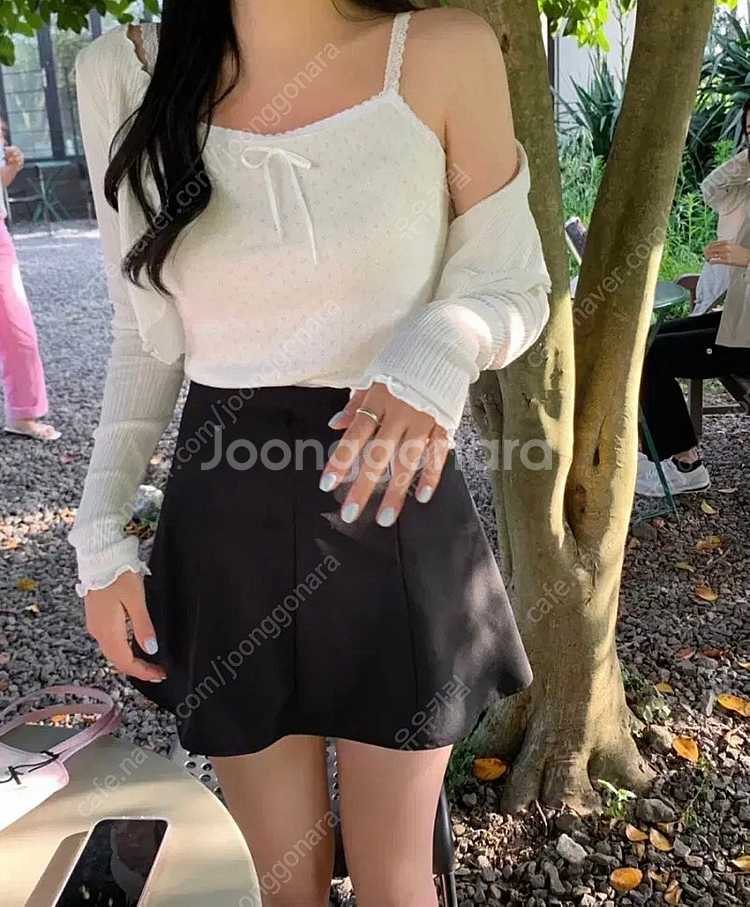 베르니마켓 썸머 가디건 볼레로 아이보리--0