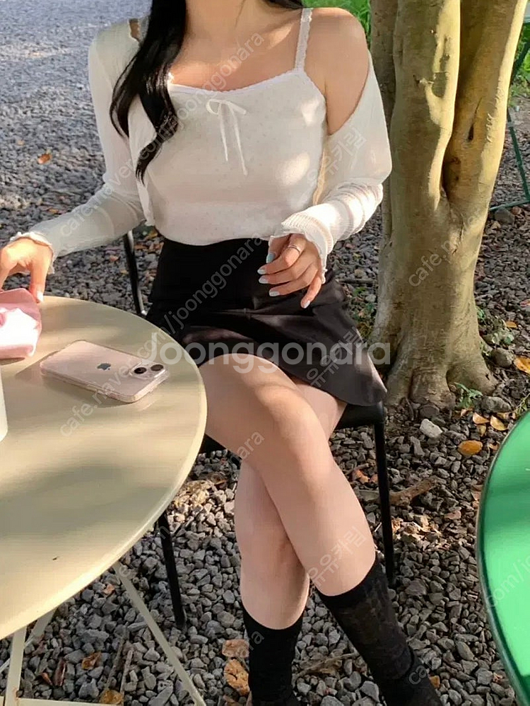 베르니마켓 썸머 가디건 볼레로 아이보리--2