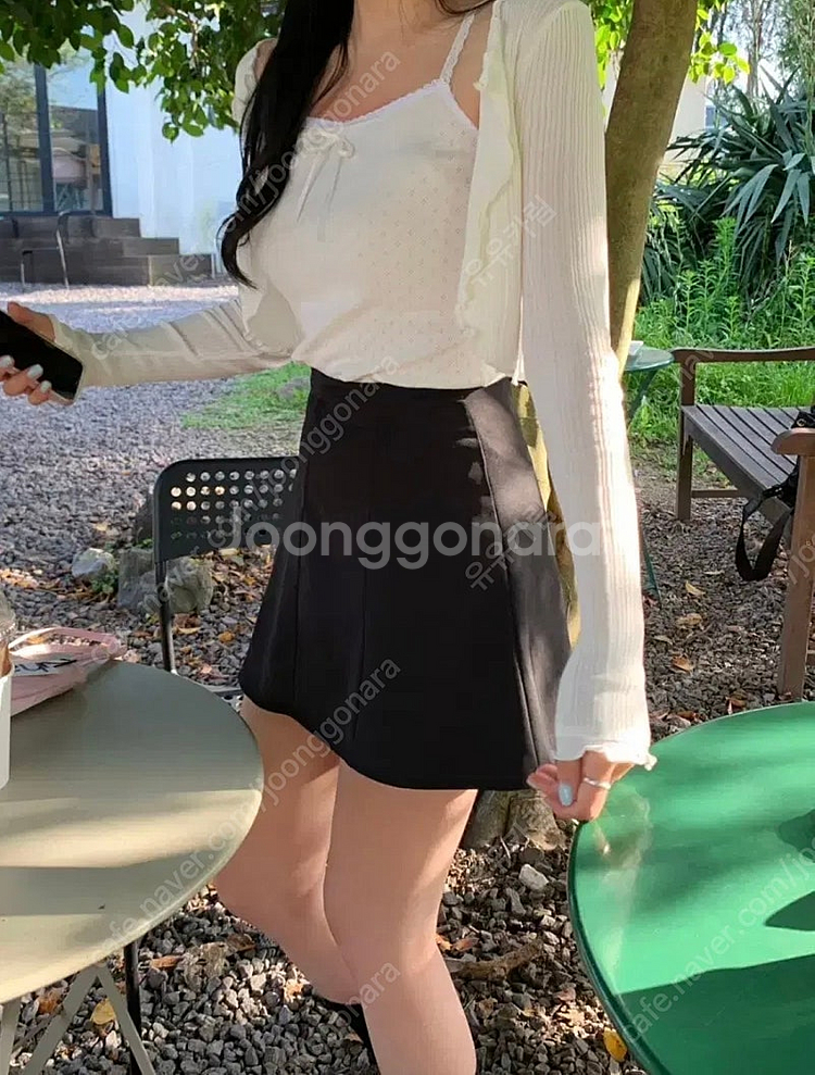 베르니마켓 썸머 가디건 볼레로 아이보리--3