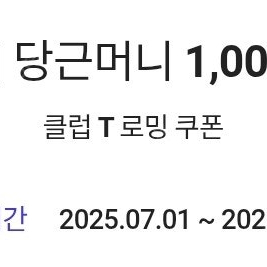 당근페이 당근머니 2천권-> 1,300원