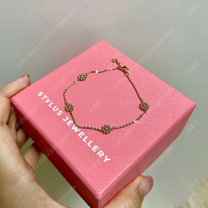 스타일러스 14k 꽃 5모티브 팔찌