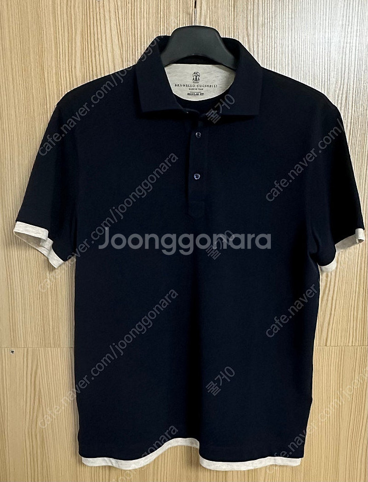 브루넬로 쿠치넬리 네이비 카라티 새상품 48--0