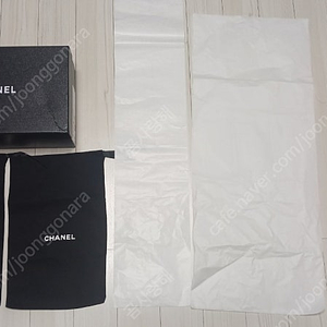 CHANEL 샤넬 신발박스(사이즈 사진참조)+더스트백(1쌍/2개)+대형 속지(2장)