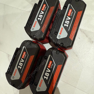 보쉬 배터리 GBA 18V 5ah 4개