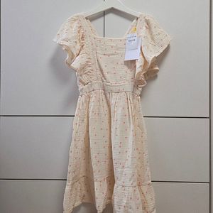 (새상품)매직에디션 더캄파멘토 잔꽃무늬 날개 원피스 7-8y (7세-8세)