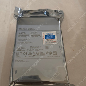 미개봉 Western Digital 18TB HDD HC550