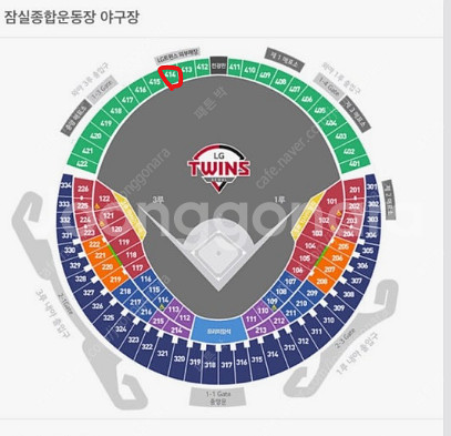 8월 19일 롯데 VS LG 외야 4연석 판매합니다 (...--0