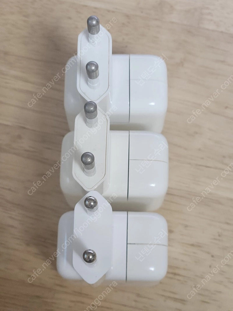 애플 A1357 10W USB 아이팟 아이패드 아이폰 충전기 전원 어댑터 아답타 5.1V 2.1A 3개 일괄 이미지