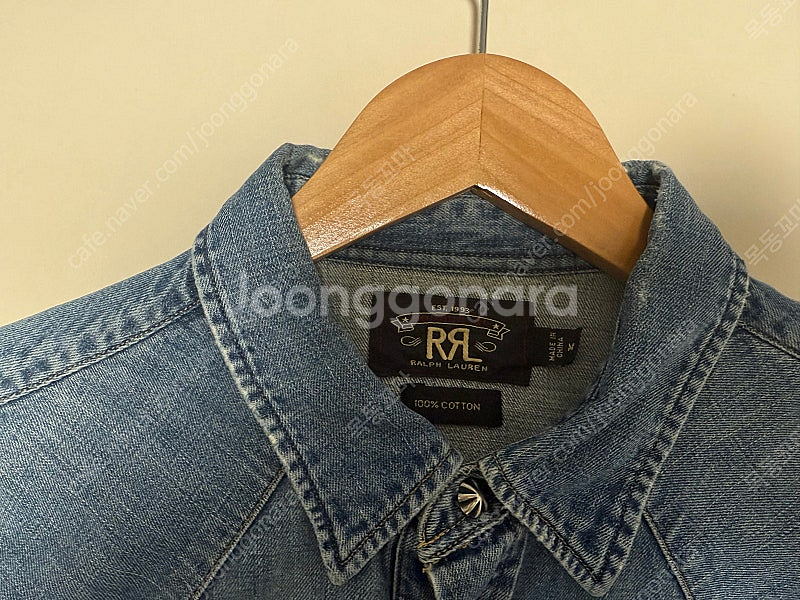 rrl 중청 웨스턴셔츠 m사이즈--1