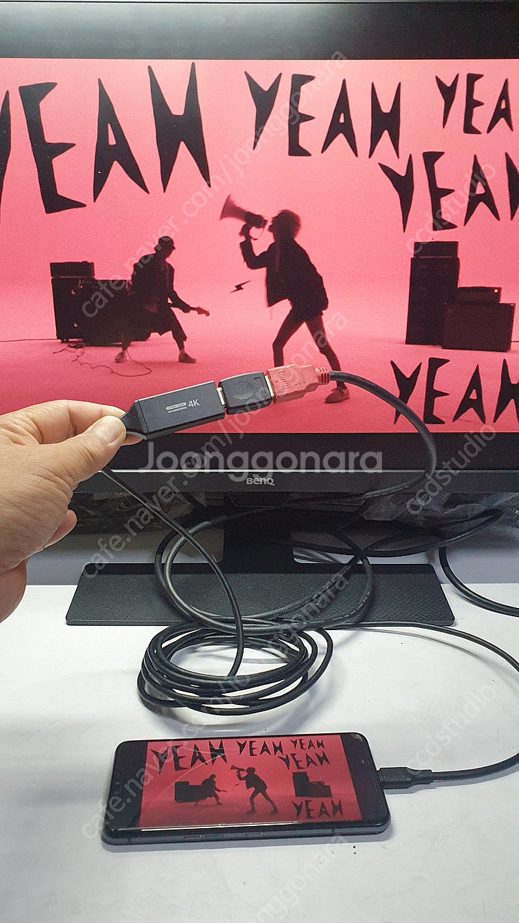 C to hdmi 휴대폰 4K 미러링 3M 케이블 ST...--0