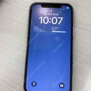 아이폰12 블루 128gb 홍콩버전 무소음 듀얼유심