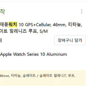 애플워치 10 GPS+Cellular 46mm