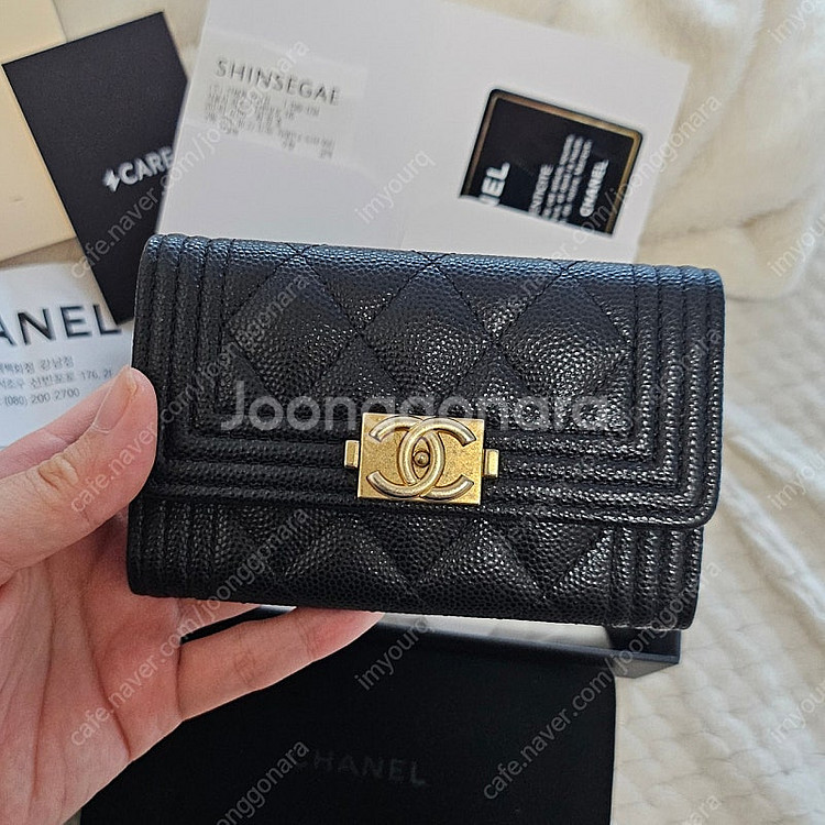 샤넬보이카드지갑 엔틱금장 택포72만 (마지막가격)--1