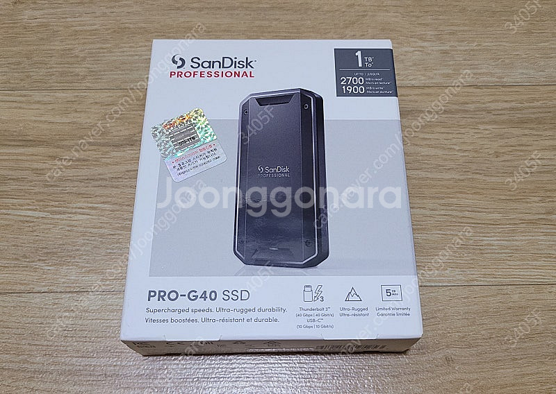 샌디스크 프로패셔널 프로 G40 1TB 판매합니다.--0