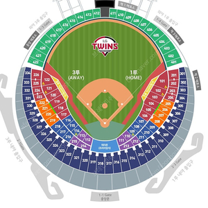 8/21 LG트윈스 롯데자이언츠 3루 오렌지석 2연석