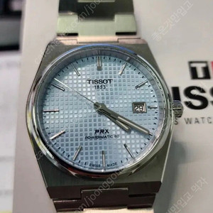 티쏘PRX오토메틱 40mm. 아이스블루 민트급 24년3월 구매