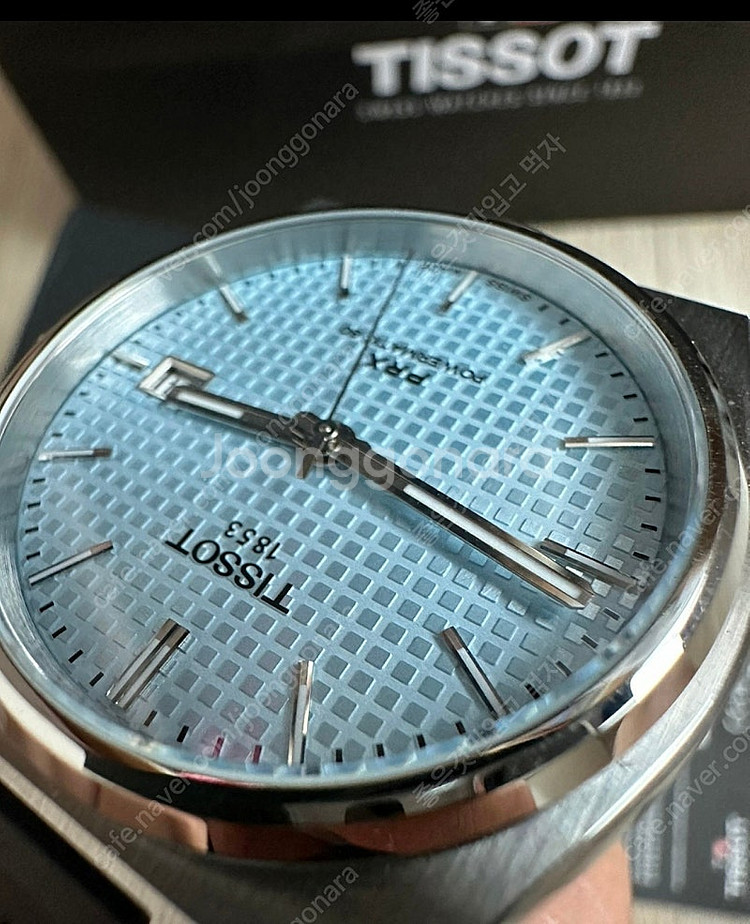 티쏘PRX오토메틱 40mm. 아이스블루 민트급 24년3...--3