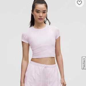 룰루레몬 스위프틀리 포인텔 크롭 숏슬리브 셔츠
