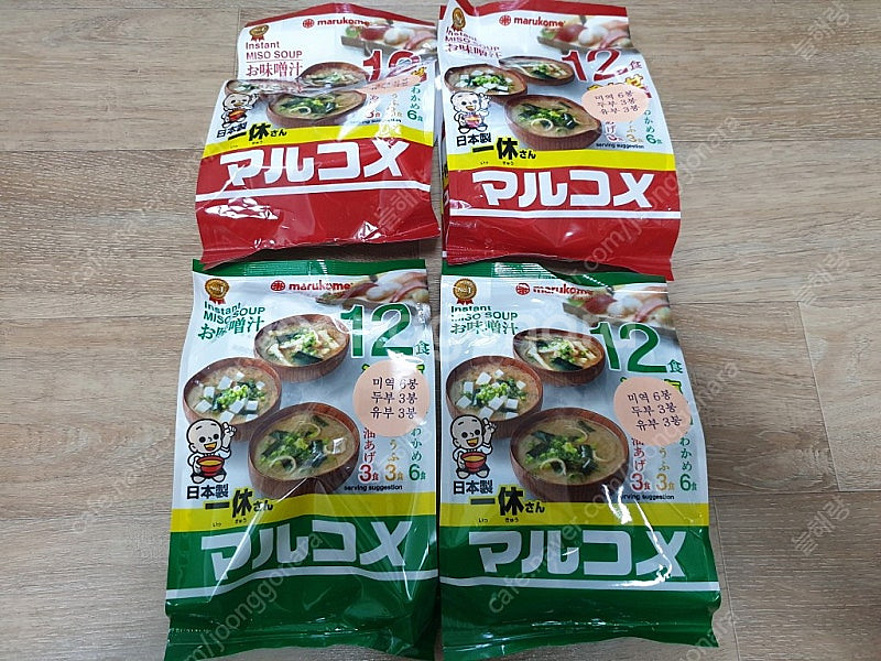 마루코메 잇큐상 즉석미소 겐엔 12식 x 4봉 세트 미...--0