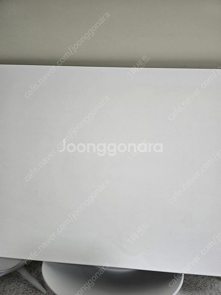 (급매)화이트 테이블 책상 회의테이블 식탁 + 의자 4...--5