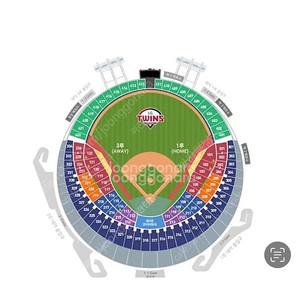 8/21(목) 통로 외야 4연석 LG 트윈스VS 롯데