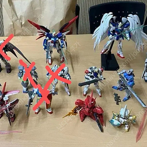 건담 조립품, 부품용, 각 등급 판매