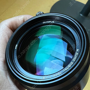 올림푸스 마포 75mm f1.8렌즈 팝니다.(택포)