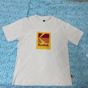코닥 KODAK 아이보리 빅로고 반팔 티셔츠 판매--0