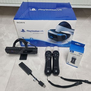 PS4 VR 풀셋(무브봉2.카메라)+PS5용 젠더+무브봉 충전거치대