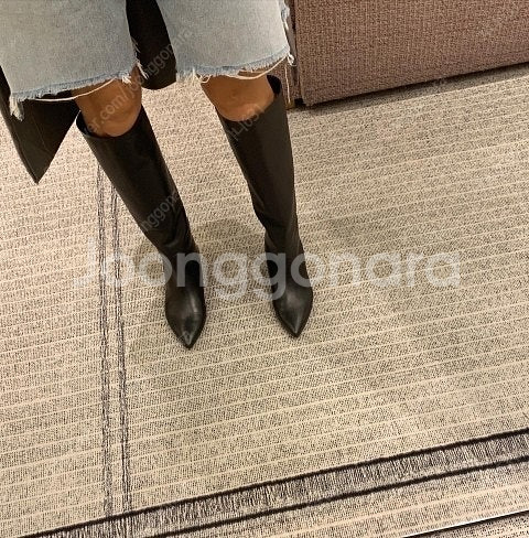 소윰 이태리 램 롱 부츠 새상품 240--1