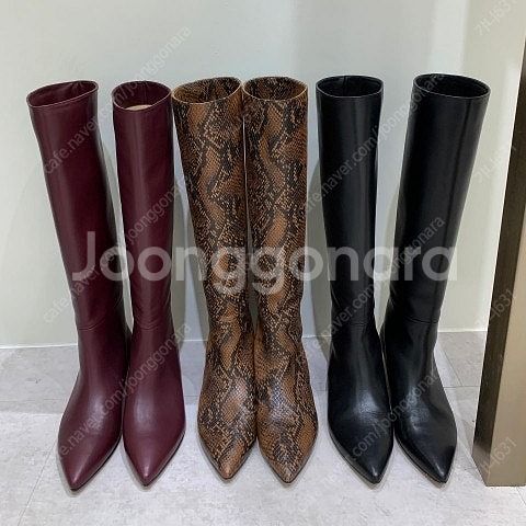 소윰 이태리 램 롱 부츠 새상품 240--2