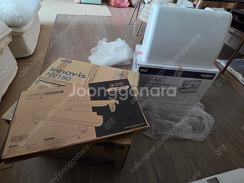 (전부드림)부라더 자수미싱 NV180+오버록2504d--1