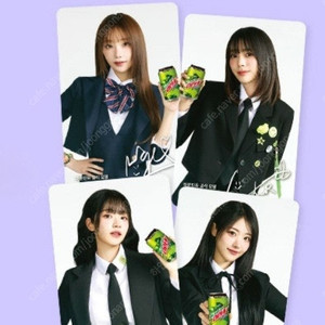 QWER 포토카드 4종 세트 미개봉 싸인 마운틴듀 새상품 포카 쵸단 마젠타 히나 시연